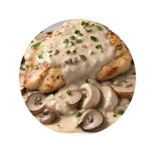 Steak Poulet a La Crème