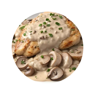 Steak Poulet a La Crème