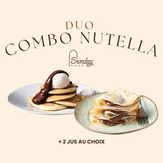 Combo Nutella Duo + 2 Jus au choix
