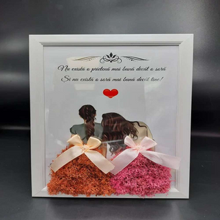 Tablou cu licheni pentru sora (model 2) - 20x30