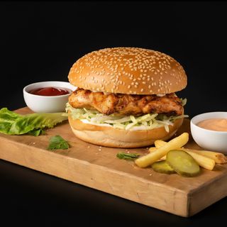 BBQ Chicken Fillet Burger