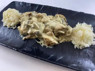Хрупкаво пиле с манатарка и трюфел
