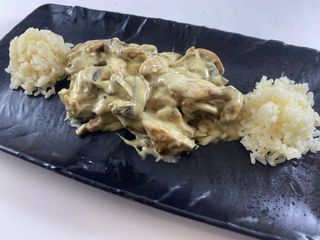 Хрупкаво пиле с манатарка и трюфел