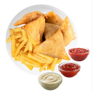Samosas (4Uds.)  Patatas y Salsa 