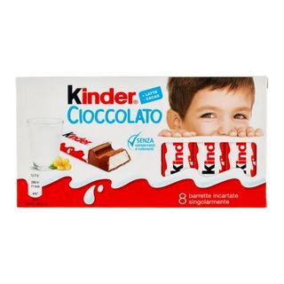 Barrita De Chocolate Con Corazón De Leche Kinder 8 Ud.