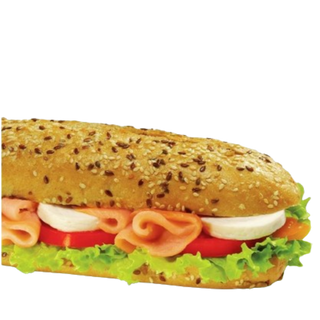 Baguete Salmão e Queijo Fresco