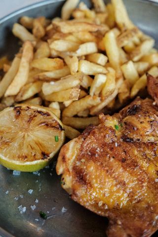 Contramuslo De Pollo Al Carbón