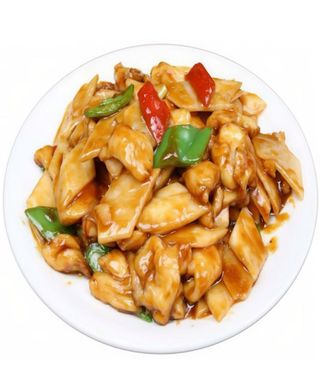 Pollo con salsa  ajo鸡肉炒青红椒