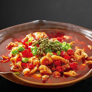 鲜椒美蛙 Rana guisada con pimienta de Sichuan