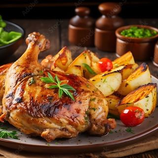 1 Pollo Asado Con Patatas Y Pepsi 1L