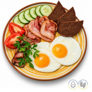 Huevos con bacon