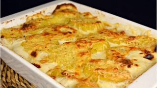 Patatas Gratinadas Con Queso Al Horno