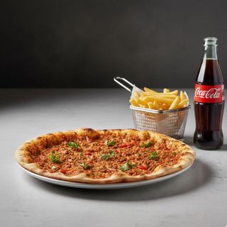 Menú 3 Pizza turca 30 cm.