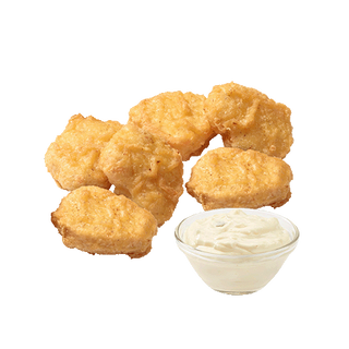 Пилешки хапки 6 броя + сос