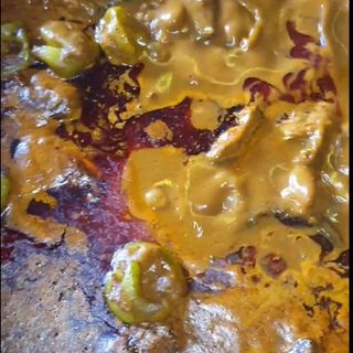 sauce graine viande de bœuf riz ou foutou 