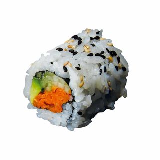 Uramaki avocado, cetriolo e carota