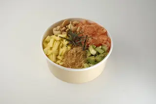 Poke salmon