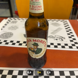 Birra moretti italiana 
