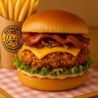 Menú Burger truffle chic con patatas