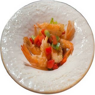 GAMBAS CON SAL Y PIMIETO