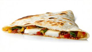Piadina con mozzarella e prosciutto crudo