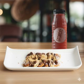 Bubble Waffle Nutella i plazma + Domaći sok Malina