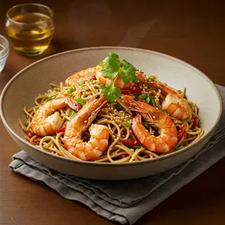 Prawns with Noodles