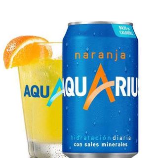 AquariusNaranja lata 330ml.