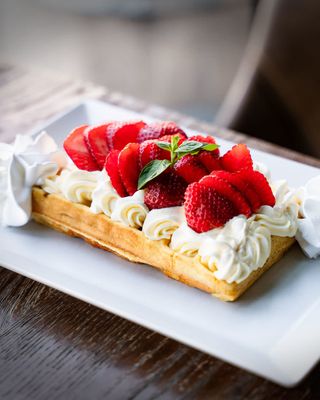 Waffle bela čokolada