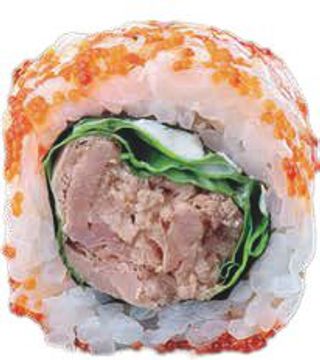 Uramaki tuna basil