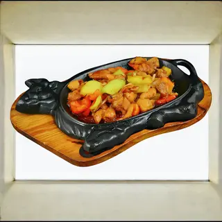 жаровня из курицы с овощами / Chicken Sizzlers with vegetables