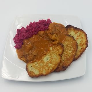Placki ziemniaczane po węgiersku