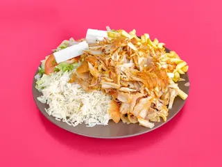 Plato kebab + arroz