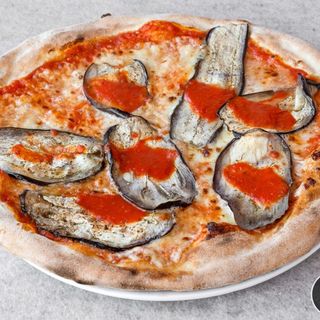 Melanzane, prosciutto cotto, grana