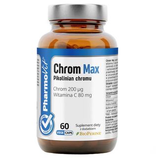 Chrom Max Pikolinian chromu 200 µg 60 kapsułek PharmoVit