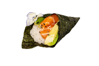 73.  Temaki salmone avo