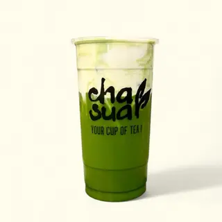 Matcha Latte Con Crema De Queso