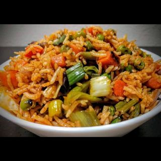 Vegetable Fried Rice with Capsicums