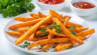 Пържен сладък картоф