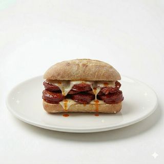 Montado De Chorizo Frito