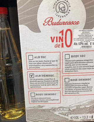 Vin alb demisec Sauvignon Blanc - Crama Budureasca 