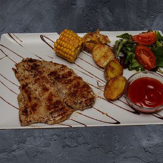 Свинска вратна пържола   350г