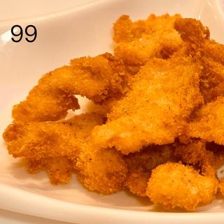 99 Bocconcini di salmone fritto