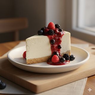 Cheesecake cotto ai frutti di bosco