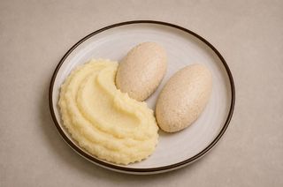 Пюре з паровими котлетками