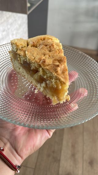 Tarta de manzana crumble