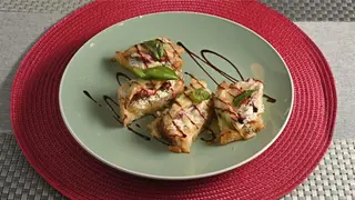 Tricolor bruschetta