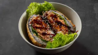 2 szt. Sushi Burger Teriyaki Łosoś  PROMOCJA