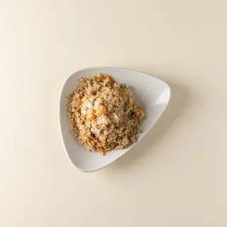 Arroz Frito Con Gamba Y Coco Tostado