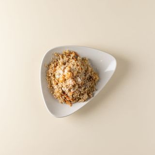 Arroz Frito Con Gamba Y Coco Tostado